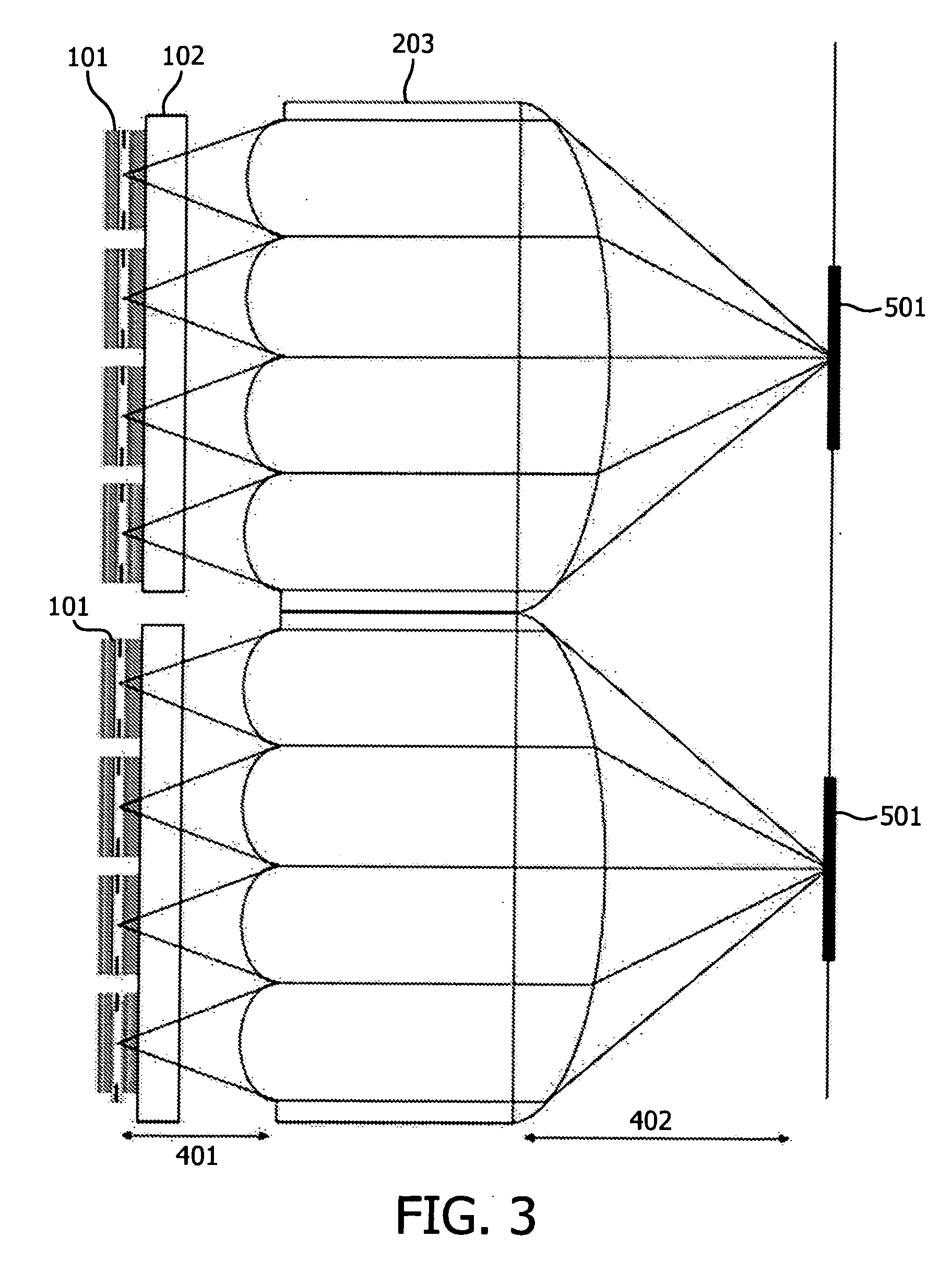 Laser device with configurable intensity distribution