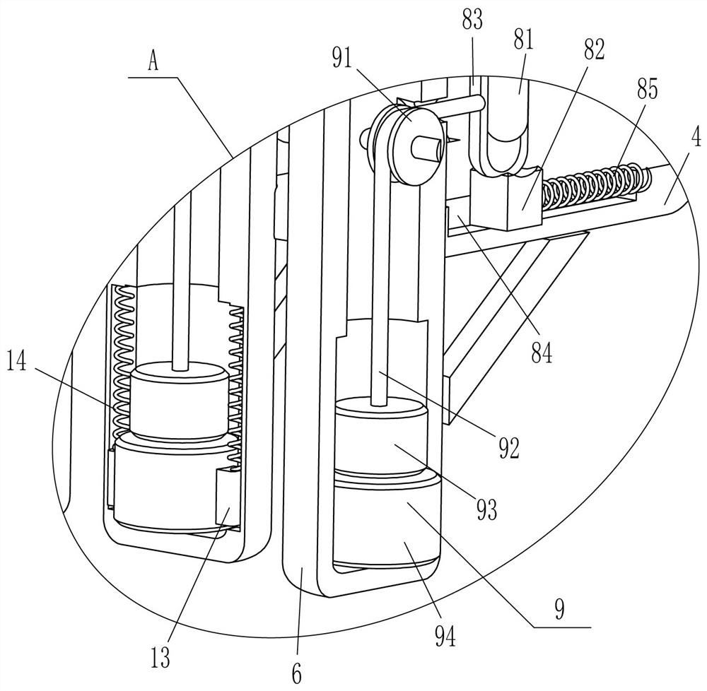 A kind of knocking equipment for indoor floor tiles