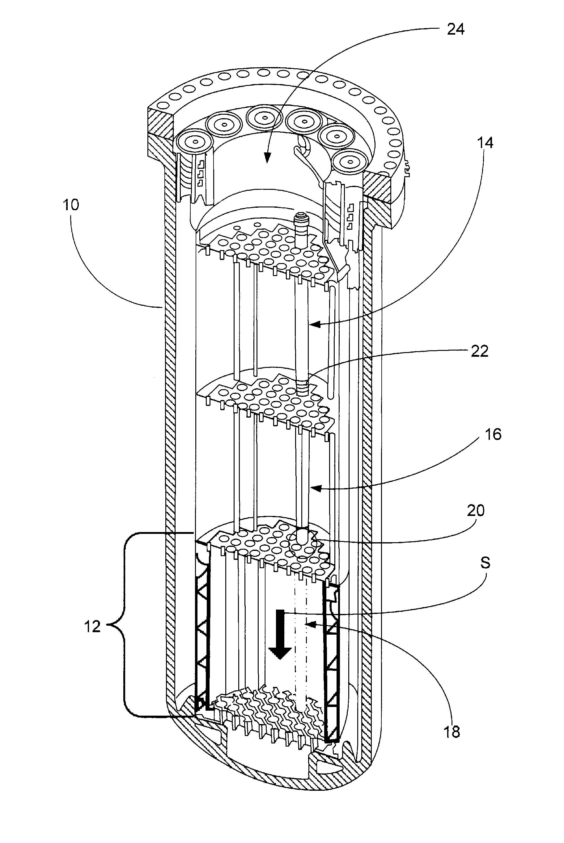 Terminal elements for coupling connecting rods and control rods in control rod assemblies for a nuclear reactor