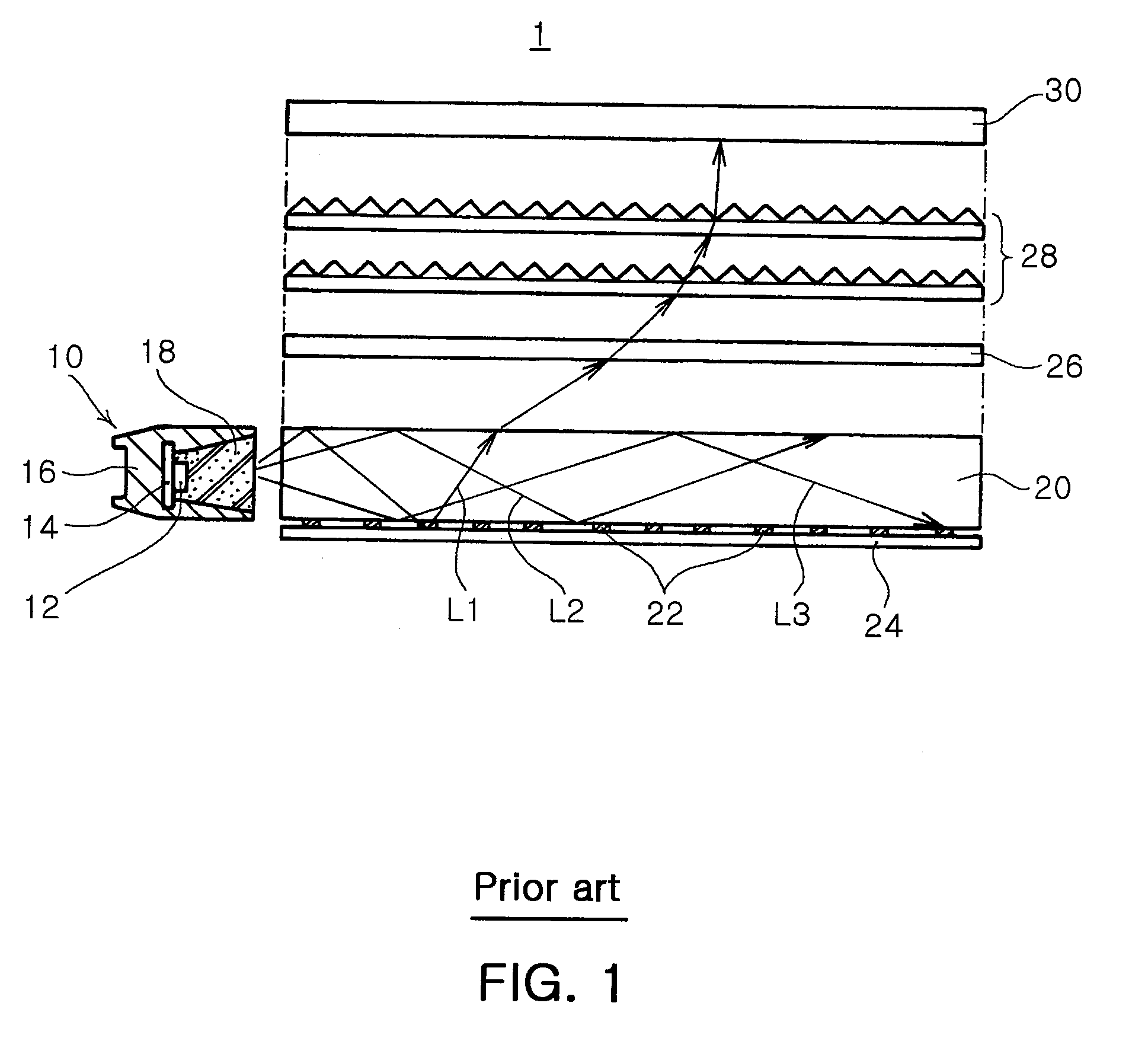 Side view light emitting diode package