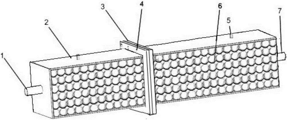 Percolation experiment method and die in pore medium