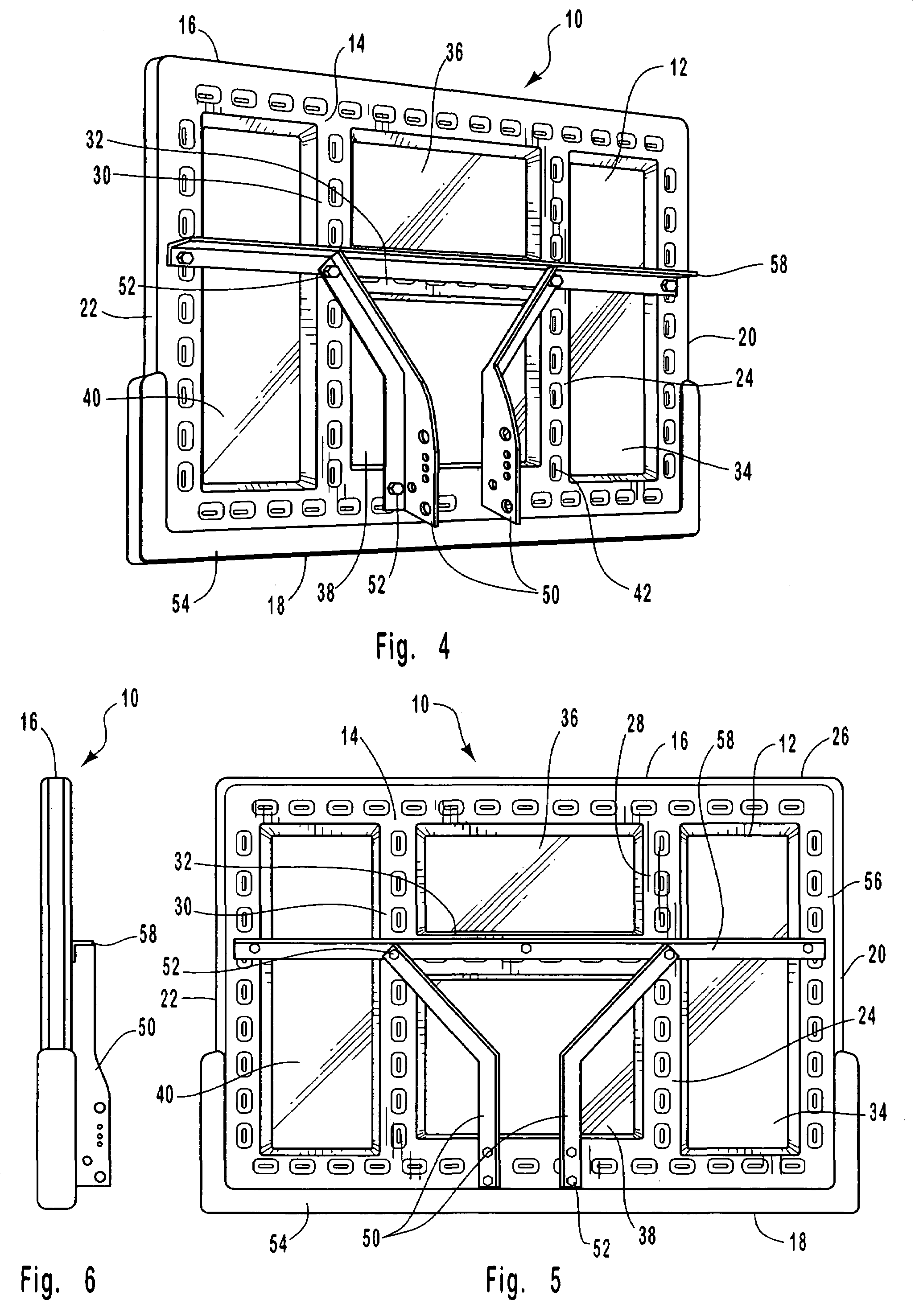 Basketball backboard