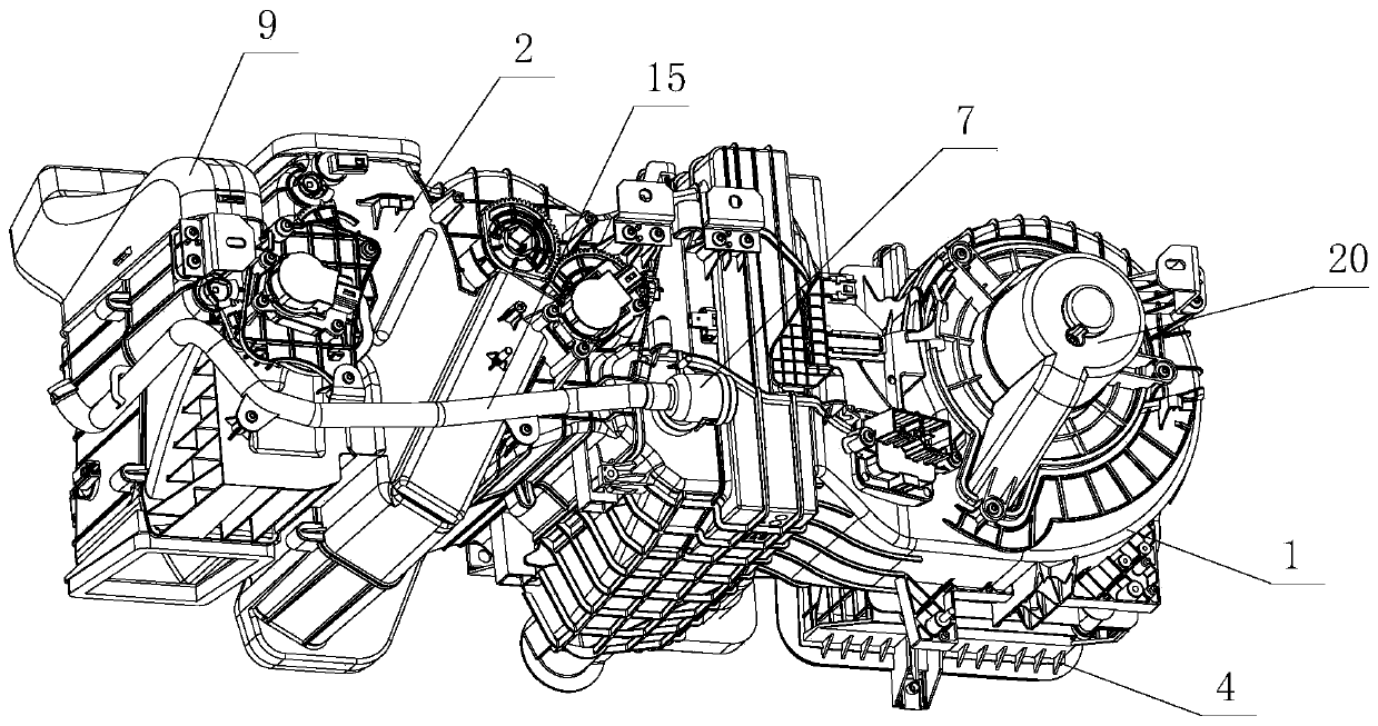 A kind of automobile air conditioning assembly