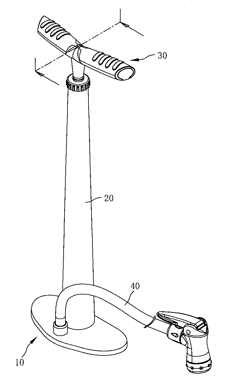 Vertical-type bicycle pump with pedestal reinforcing structure