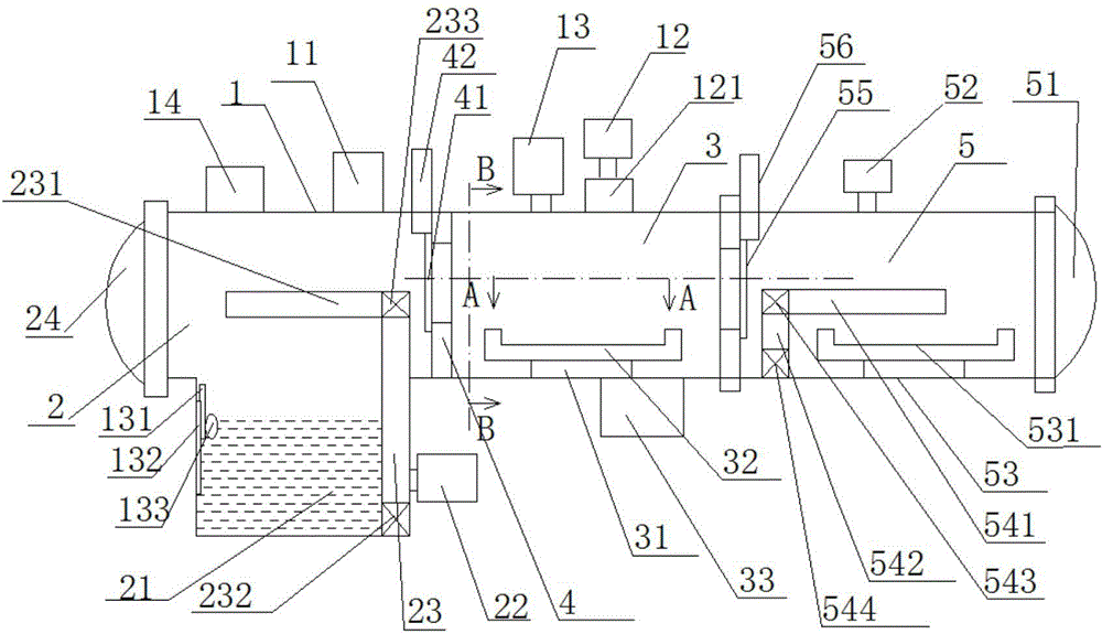 A three-chamber vacuum furnace for anti-corrosion sewage discharge liquid purification monitoring operation