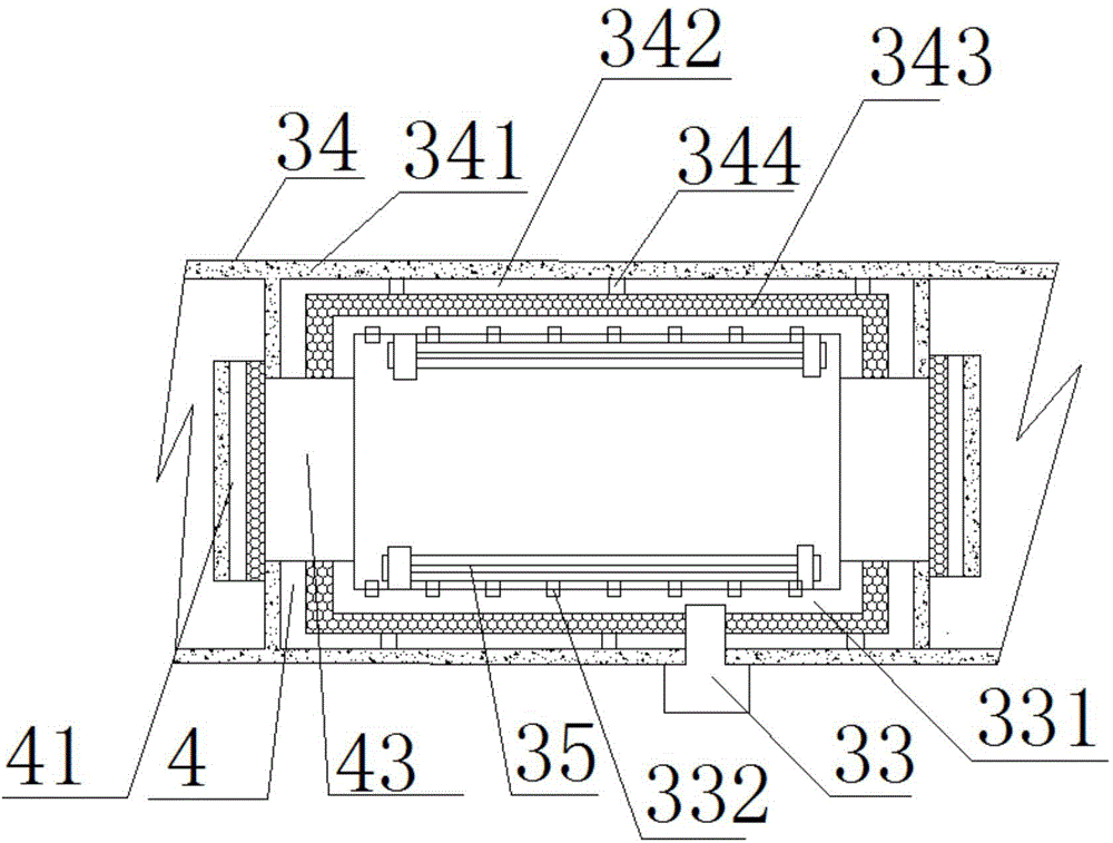 A three-chamber vacuum furnace for anti-corrosion sewage discharge liquid purification monitoring operation