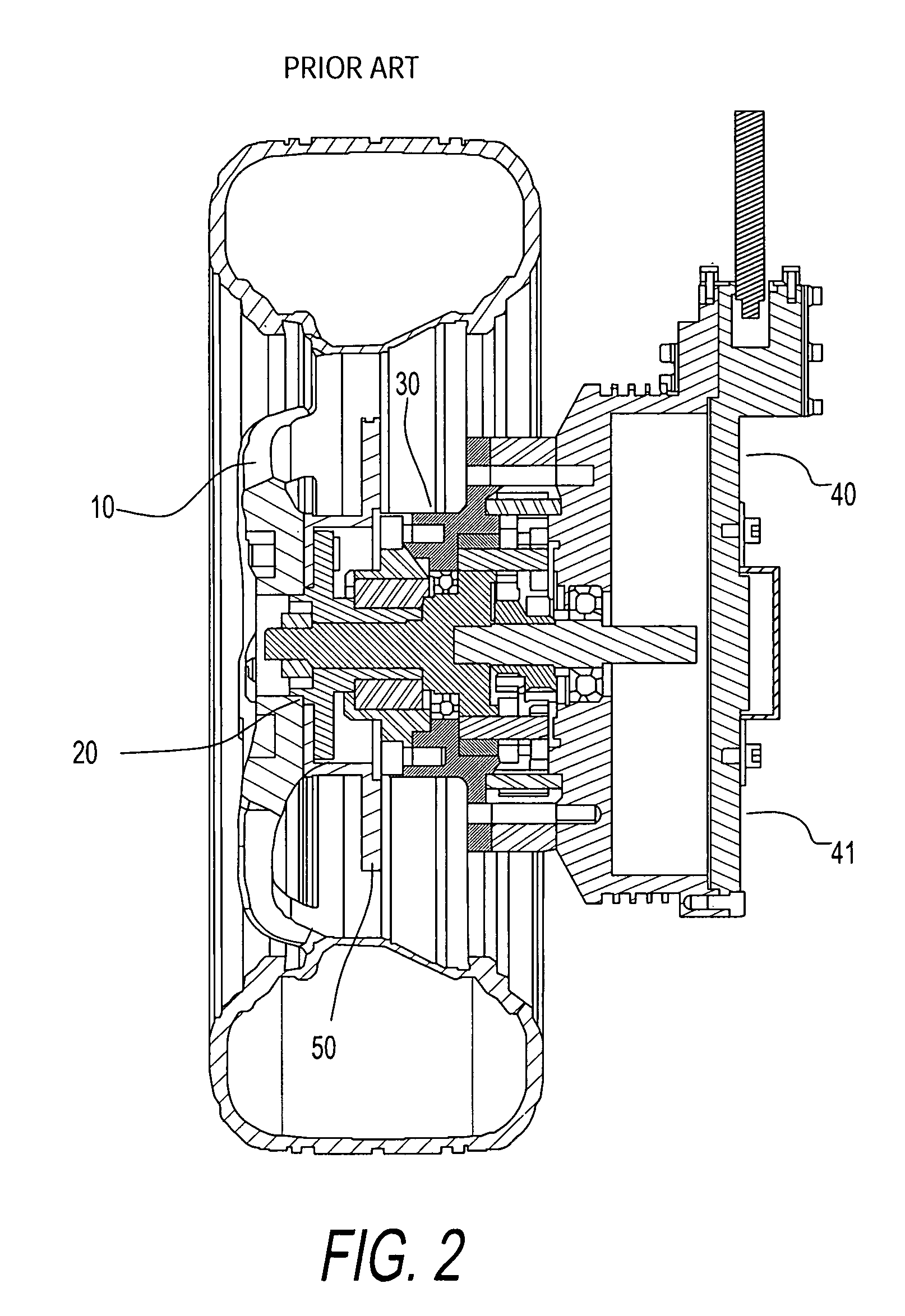 Mounting structure for in-wheel motor system