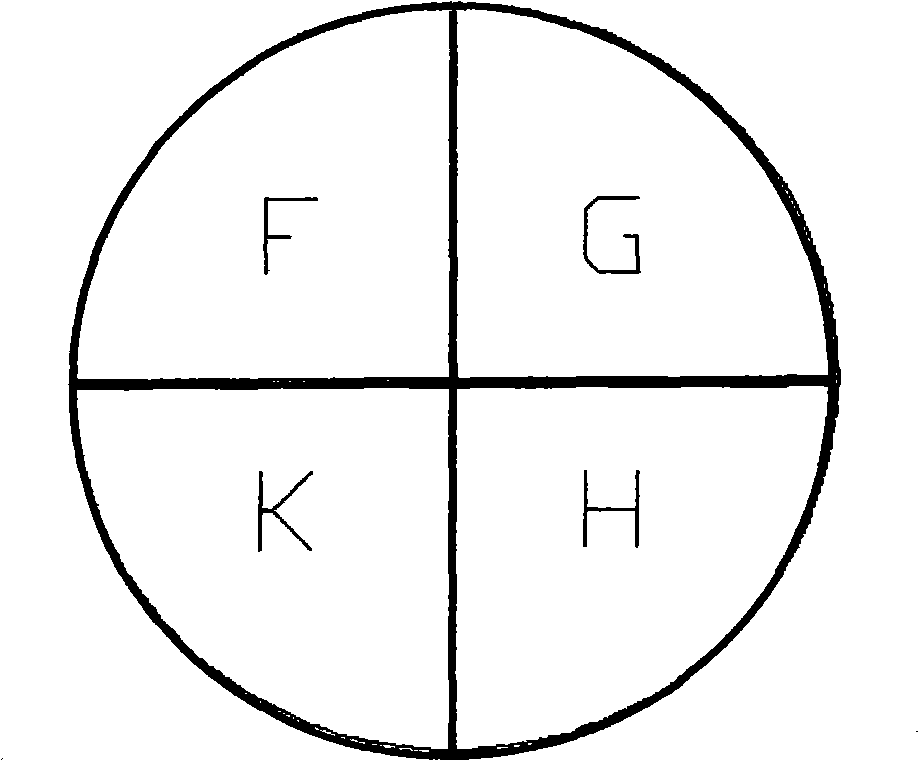 Laser beam reshaping five-portion lens and four-portion lens