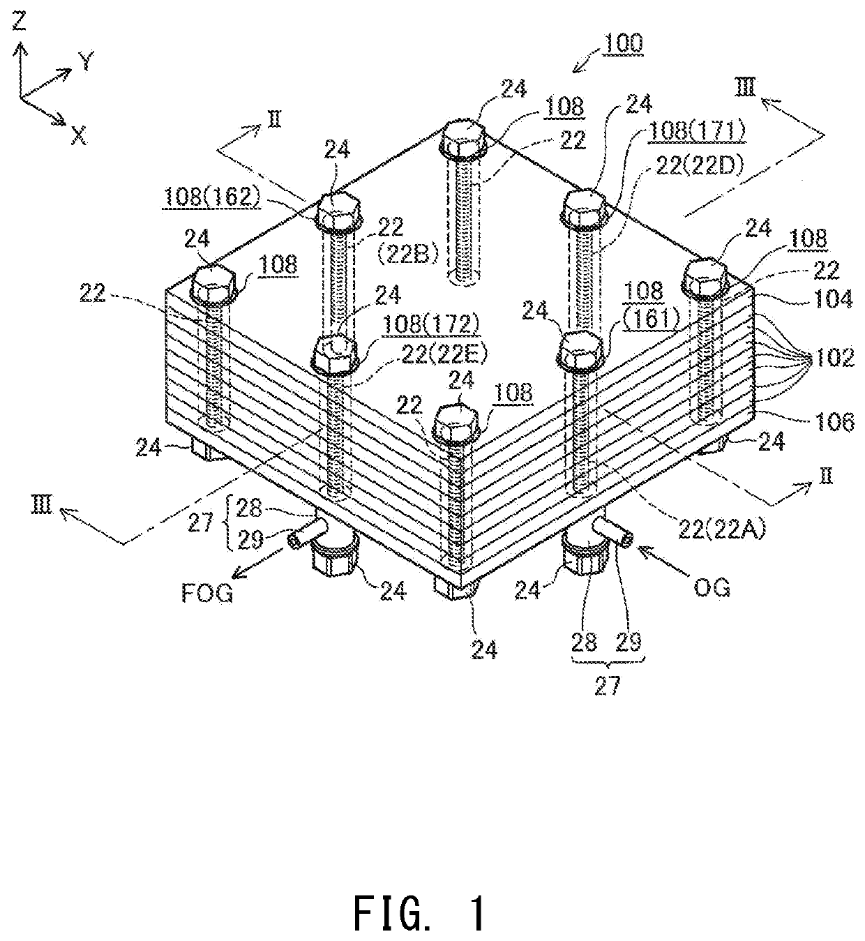 Electrochemical reaction single cell and electrochemical reaction cell stack