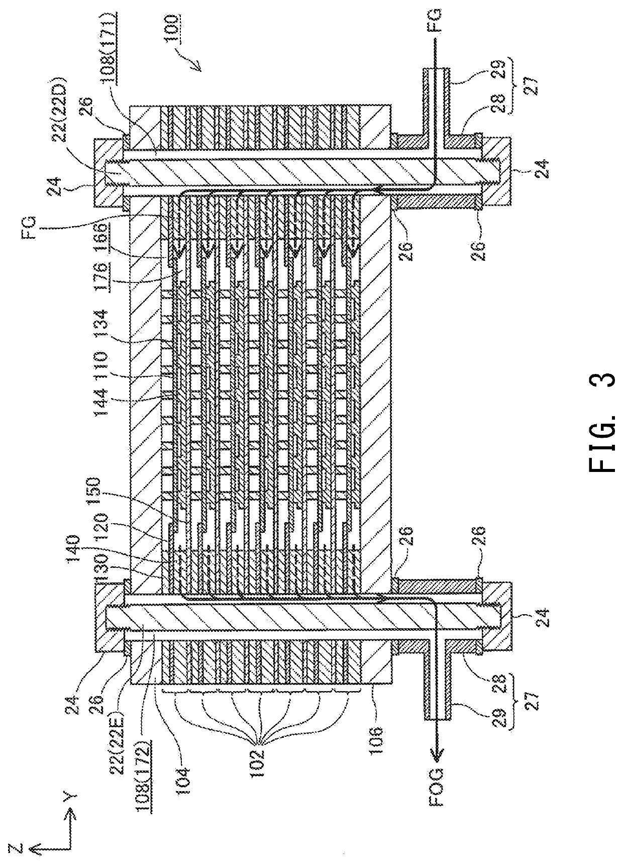 Electrochemical reaction single cell and electrochemical reaction cell stack