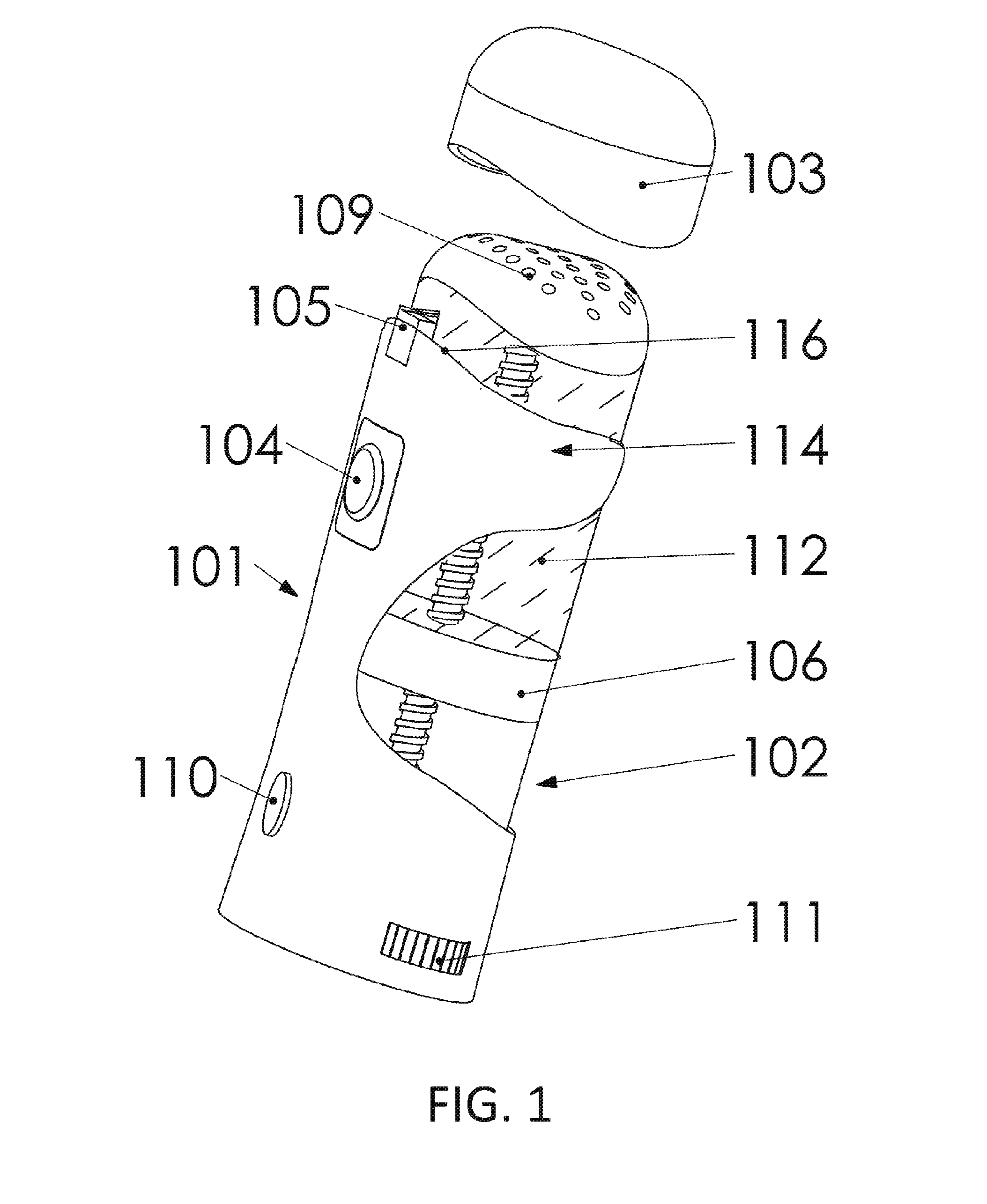 Electromechanical system for dispensing a composition