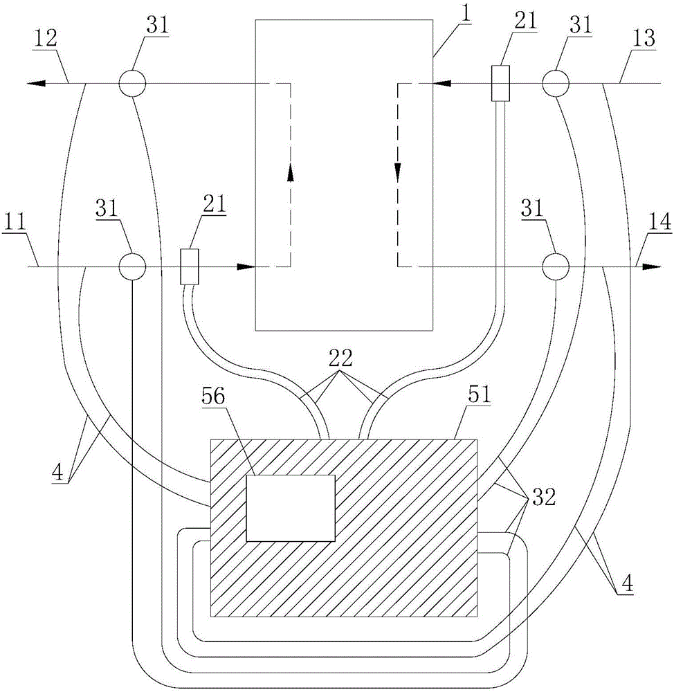 Heat exchanger energy efficiency online detection device