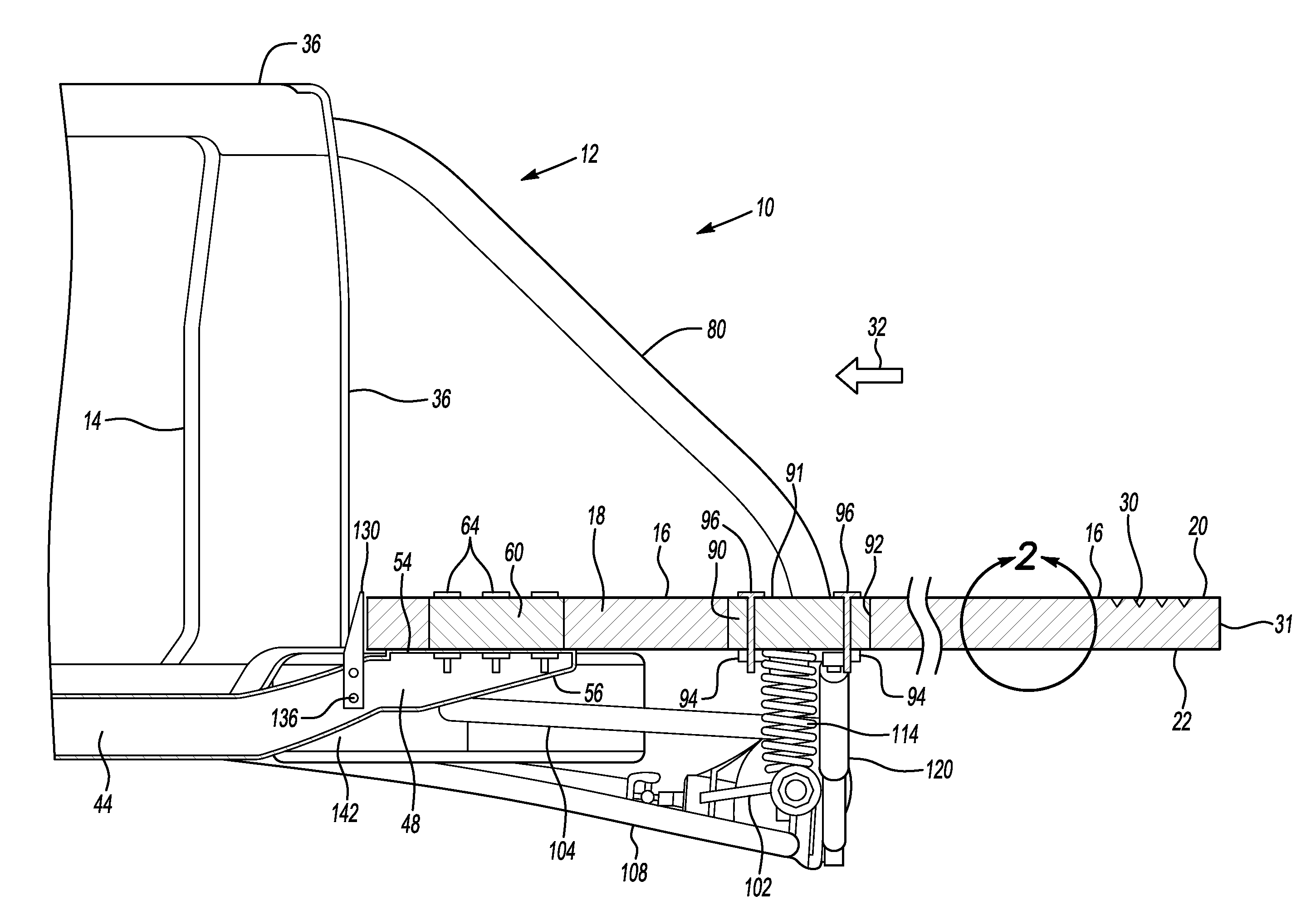 Vehicle with composite structural bed