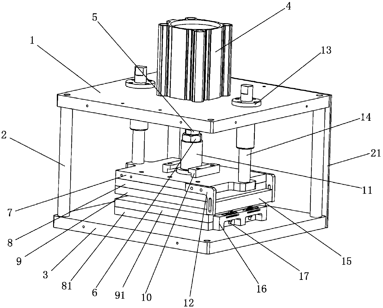 Hot-pressing resistance measuring machine for battery cells