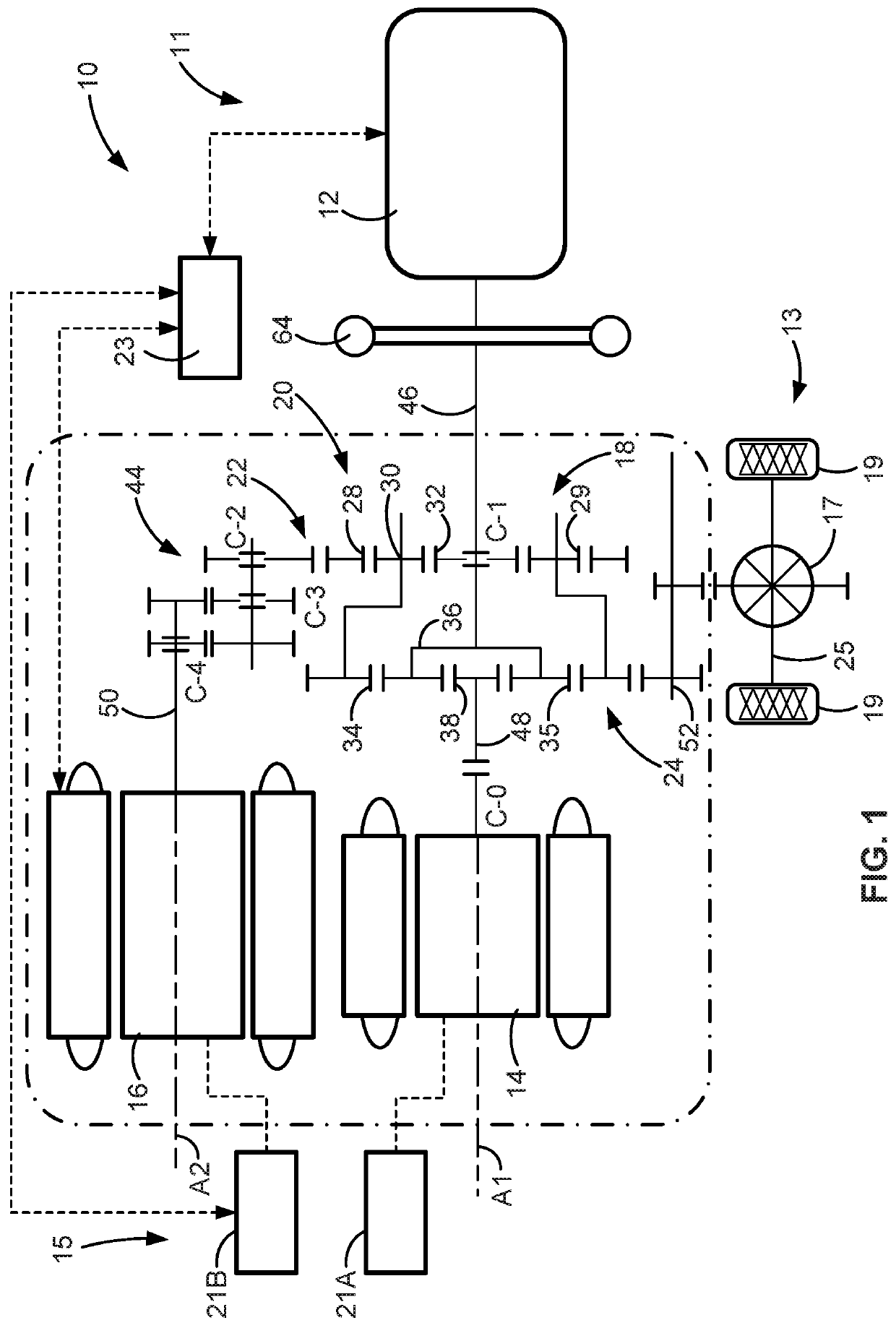 Battery pack voltage-switching systems and control logic for multi-pack electric-drive motor vehicles