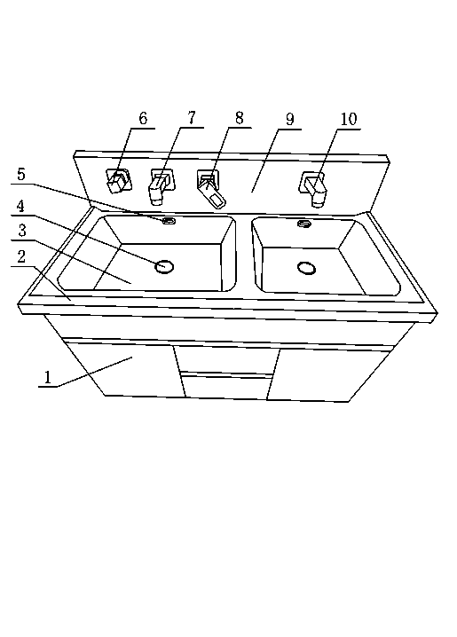 Structure of multifunctional washstand