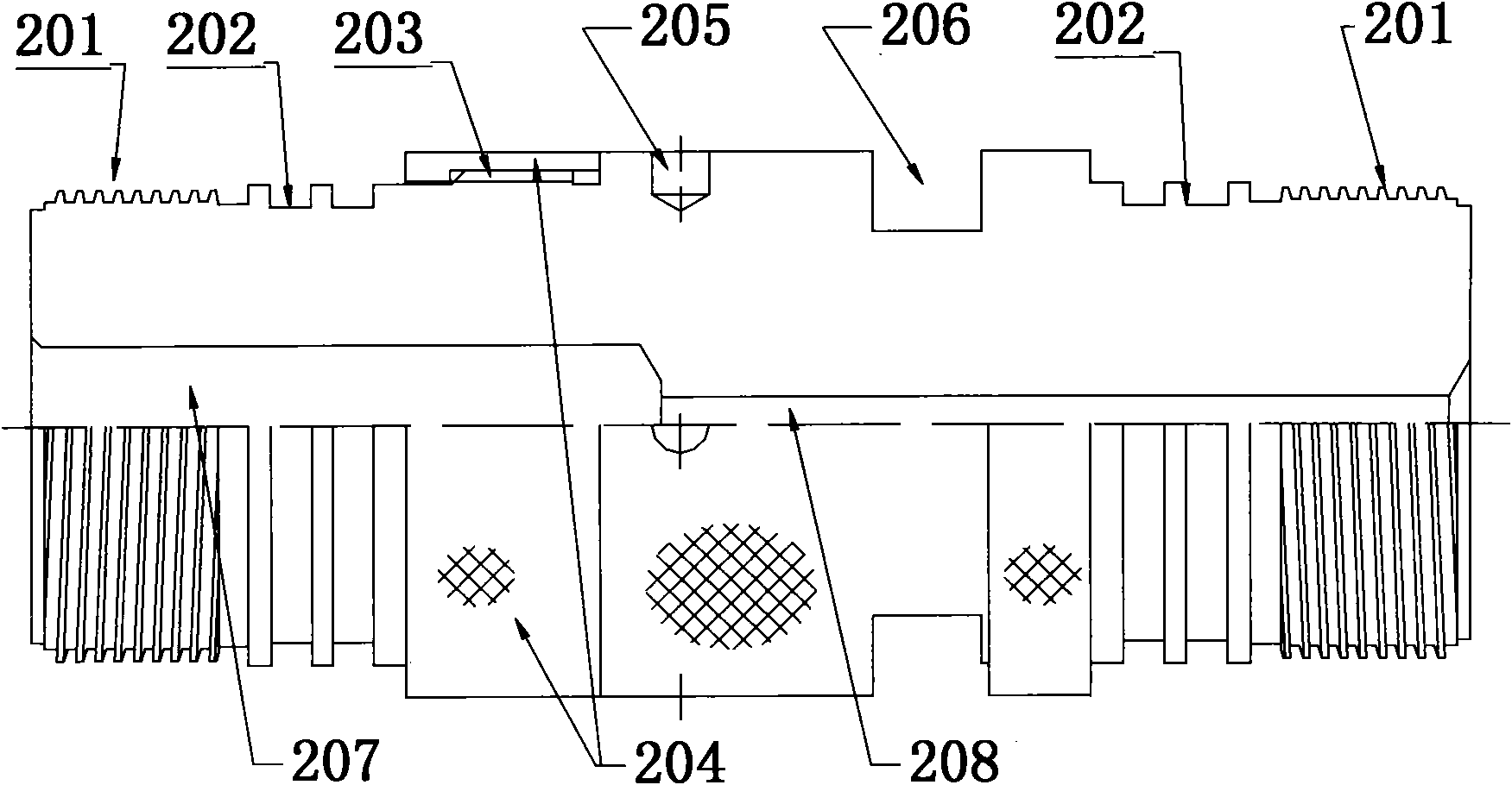 Quick connecting and fixing device for orientated perforator