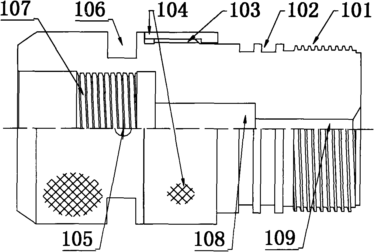 Quick connecting and fixing device for orientated perforator