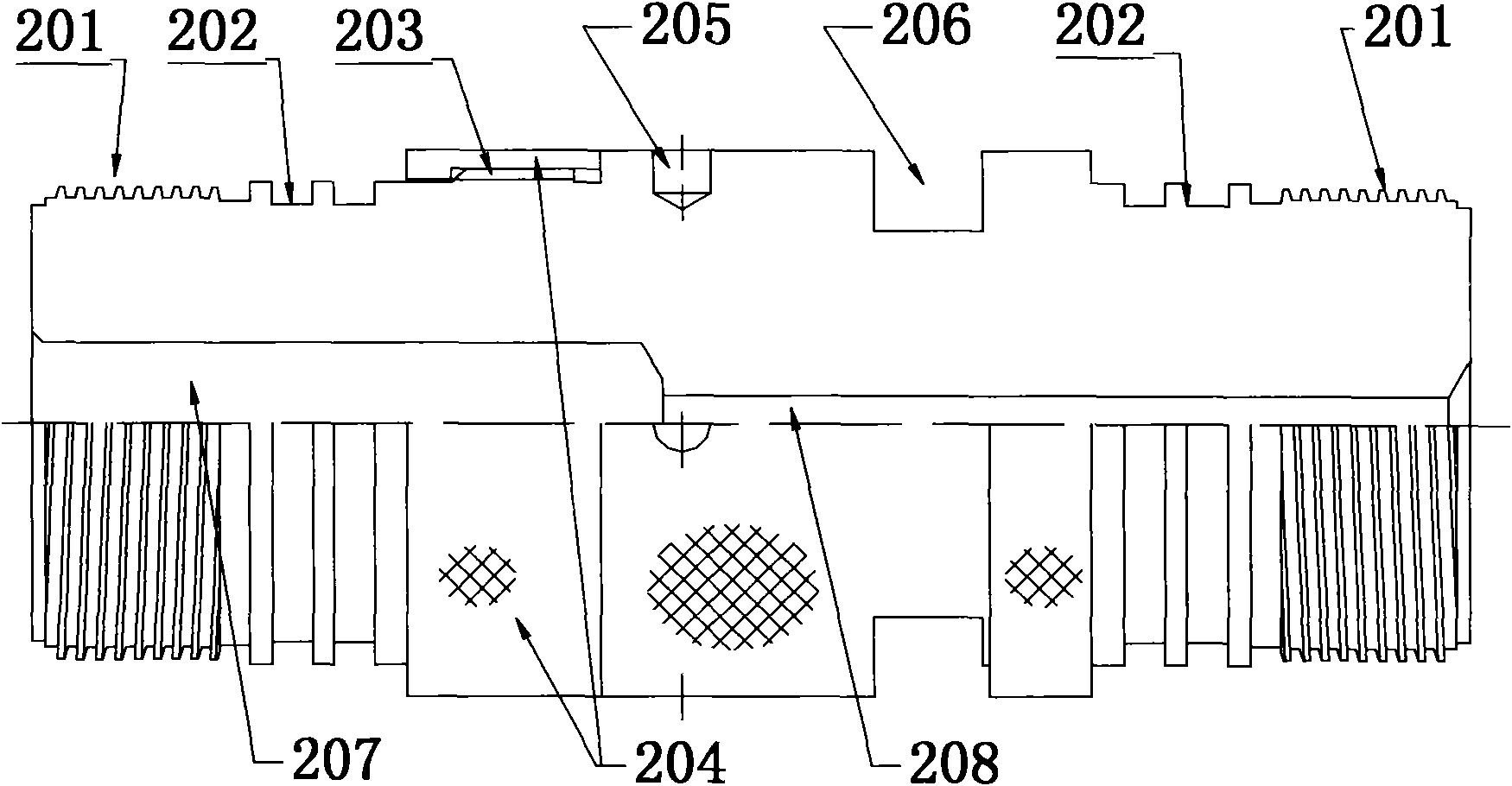 Quick connecting and fixing device for orientated perforator