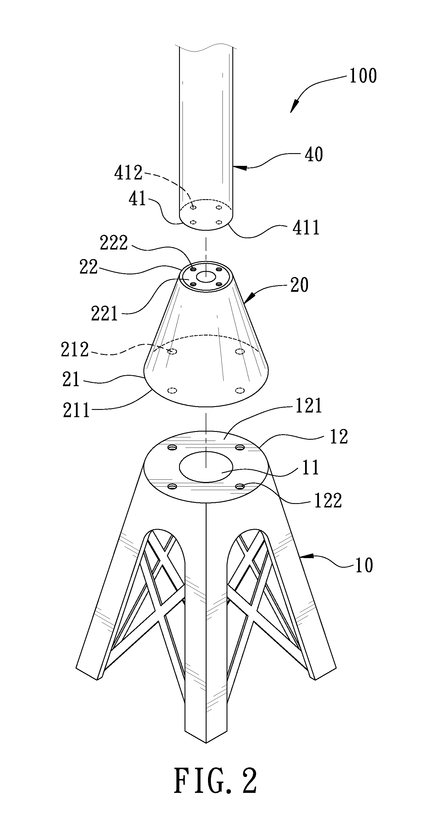 Offshore installation method of a wind power generator and its fabrication segments