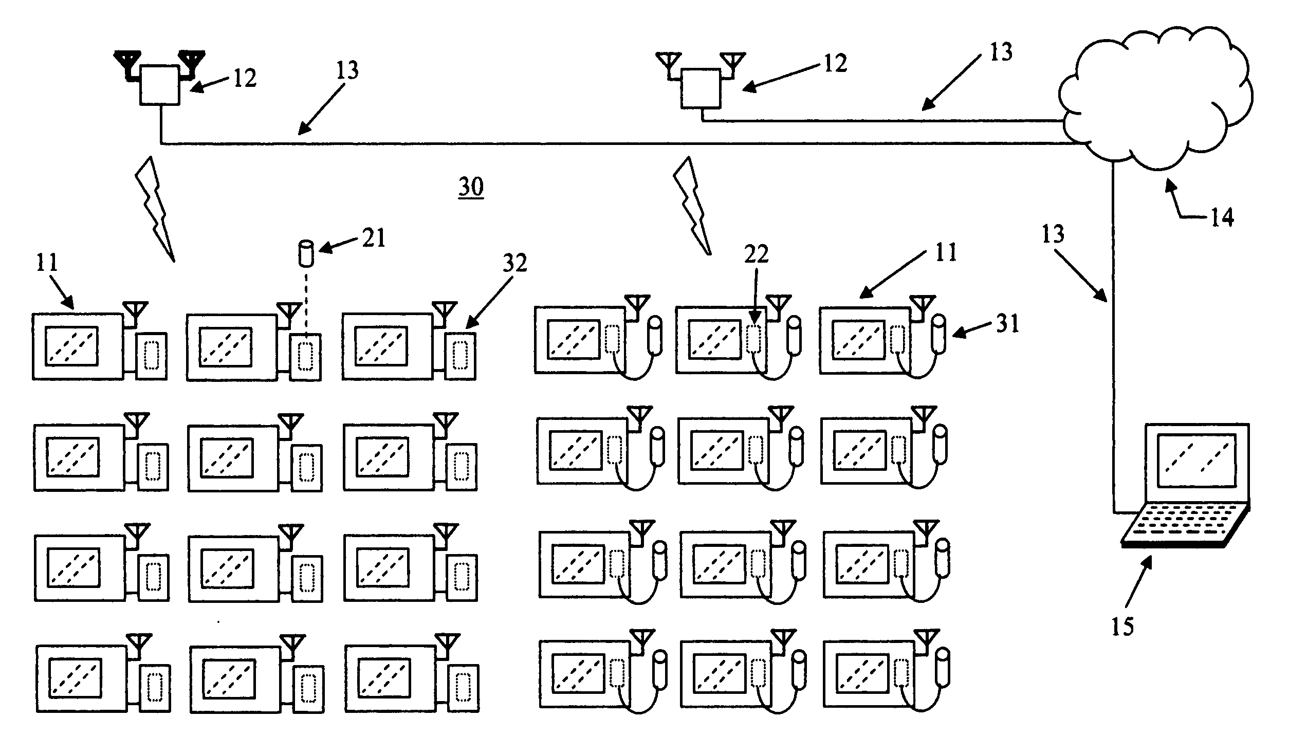 Fuel cell powered wireless network display systems