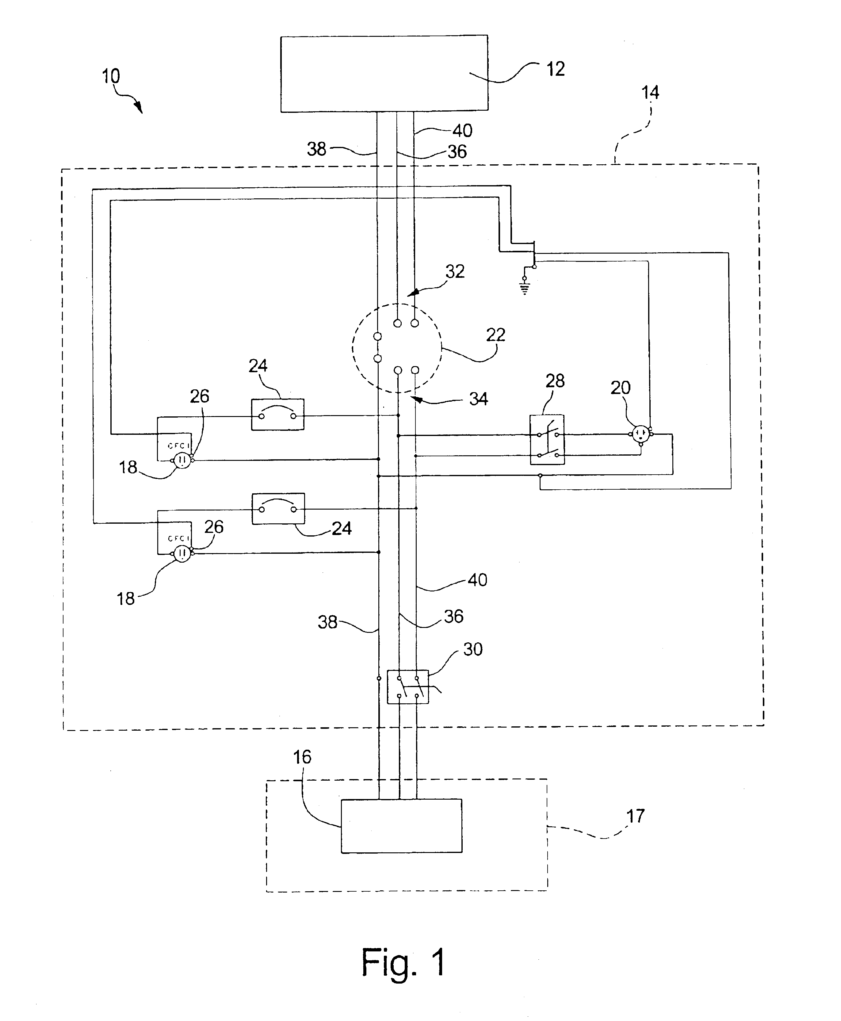 Device and method for providing electric service