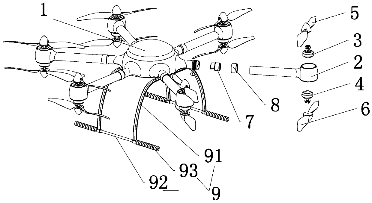 Anti-falling unmanned aerial vehicle