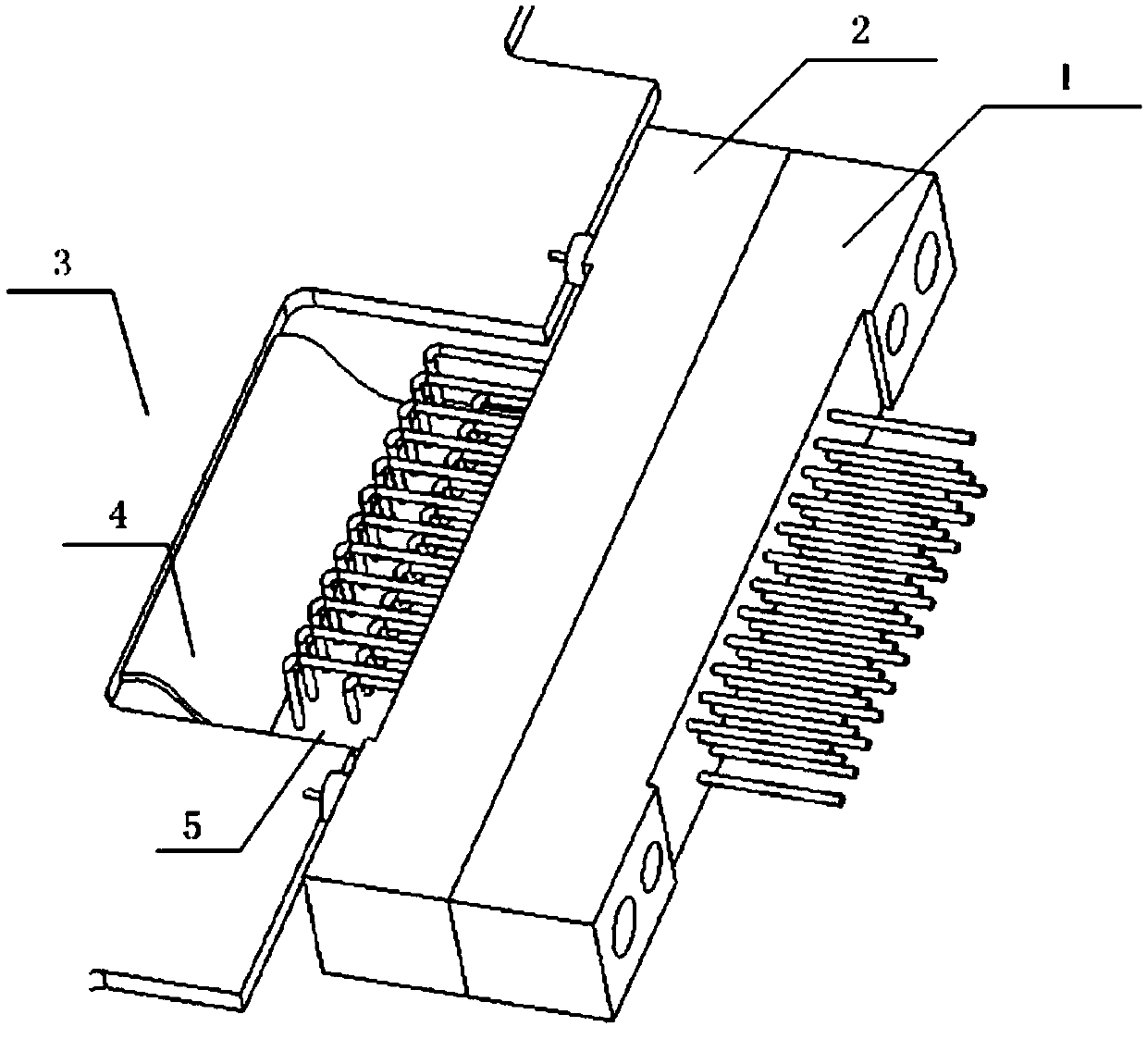 Flexible connection circuit interface and high-reliability flexible circuit connection device