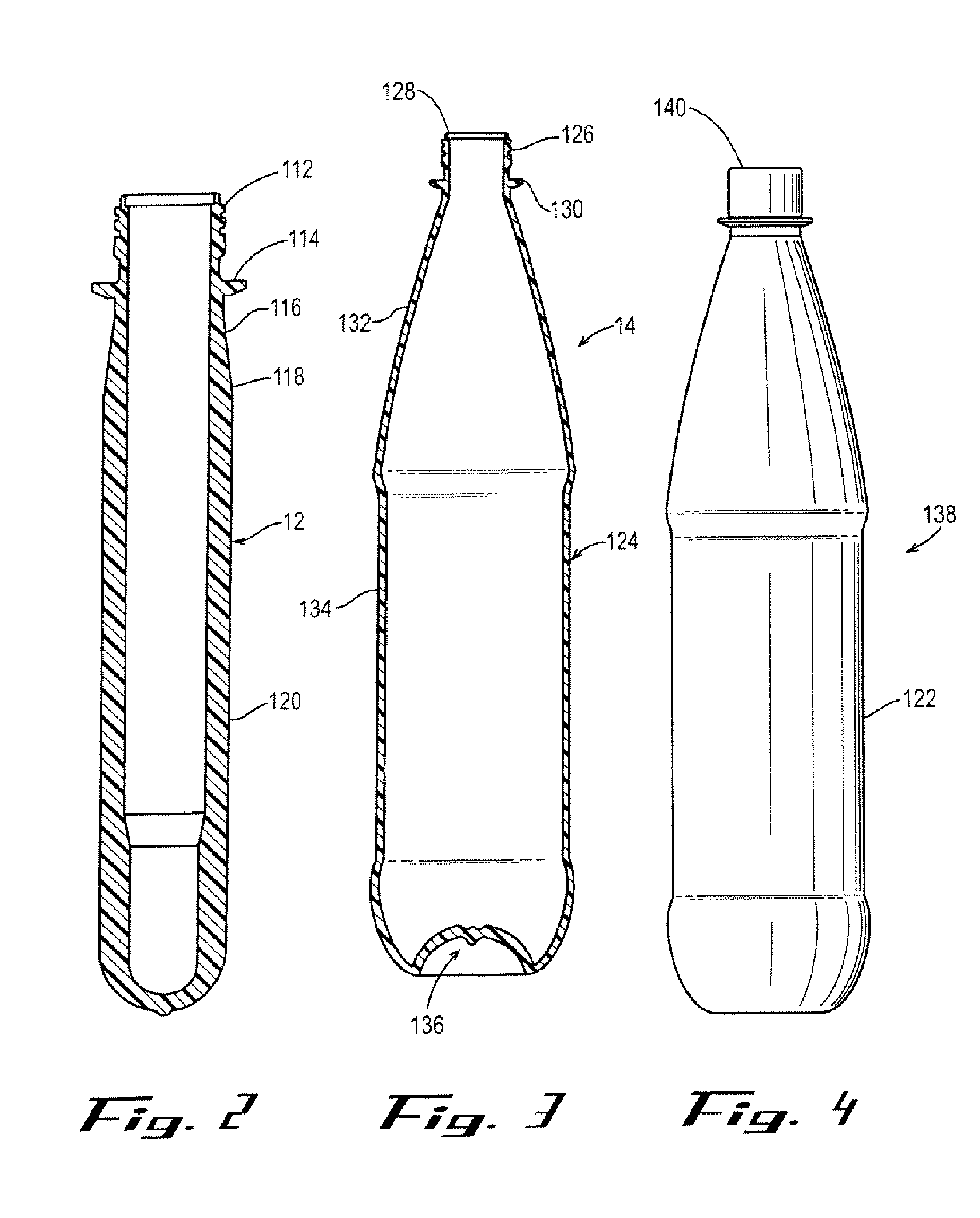 Polyester Container with Enhanced Gas Barrier and Method