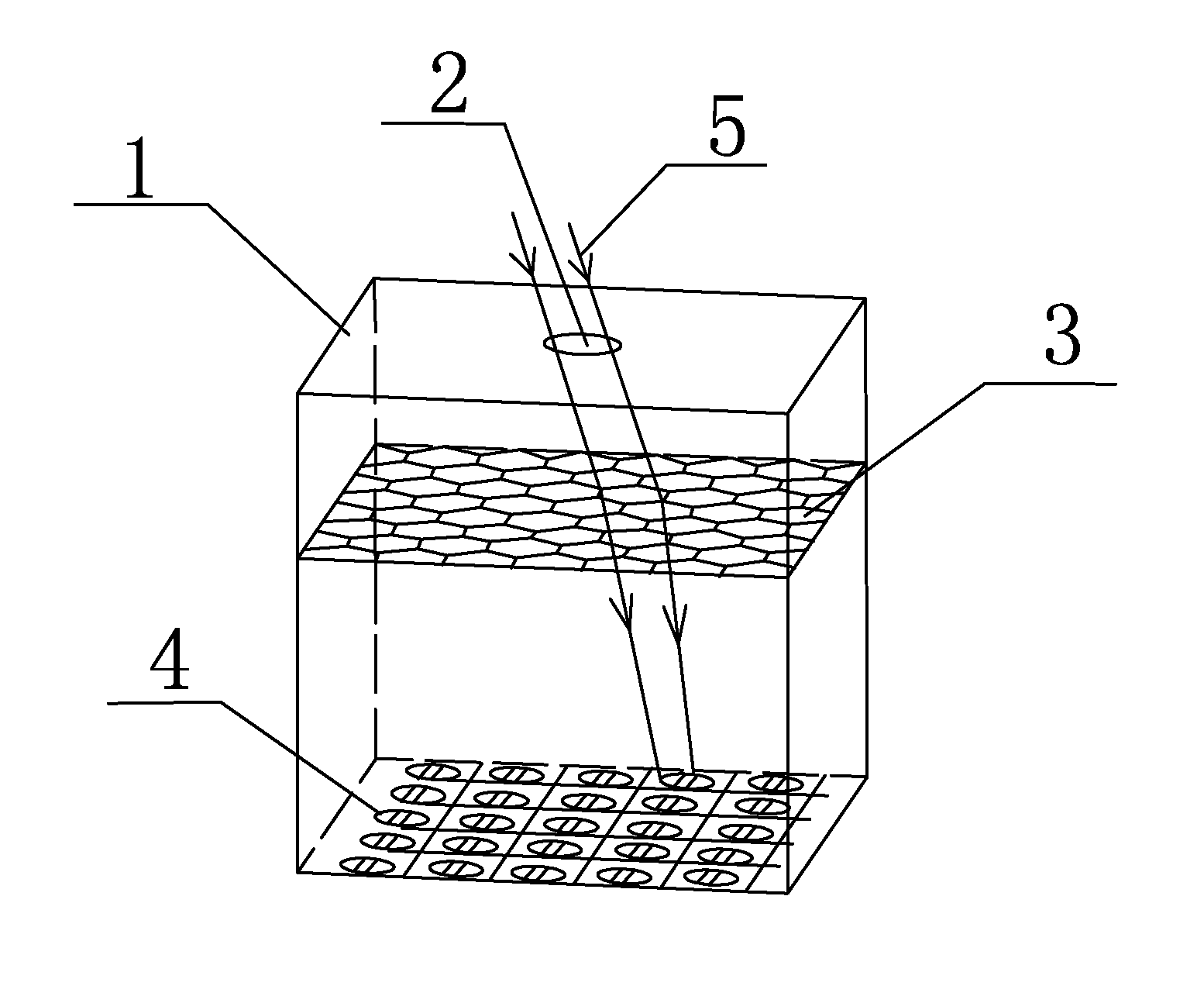 Solar tracking system in real time including a light-resistant box with a loophole at a top surface being smaller than each convex lens in a conex lens plane array located within the light-resistant box