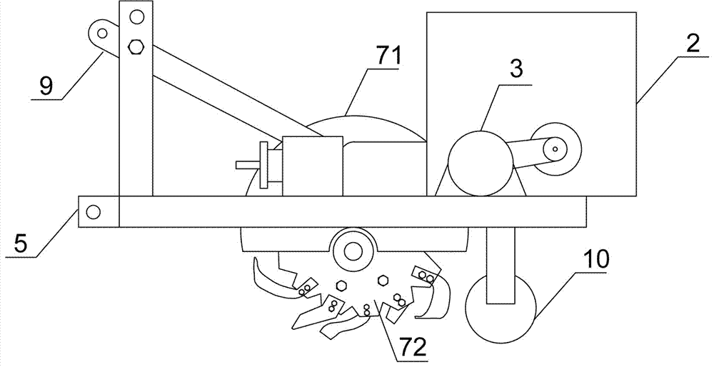 Ditching system for fruit tree fertilizer applicator