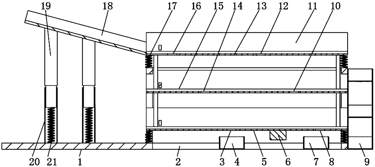 Roller pin screening and distinguishing device