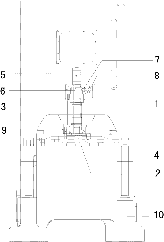 Planar-type punching machine with five-guide-rod structure
