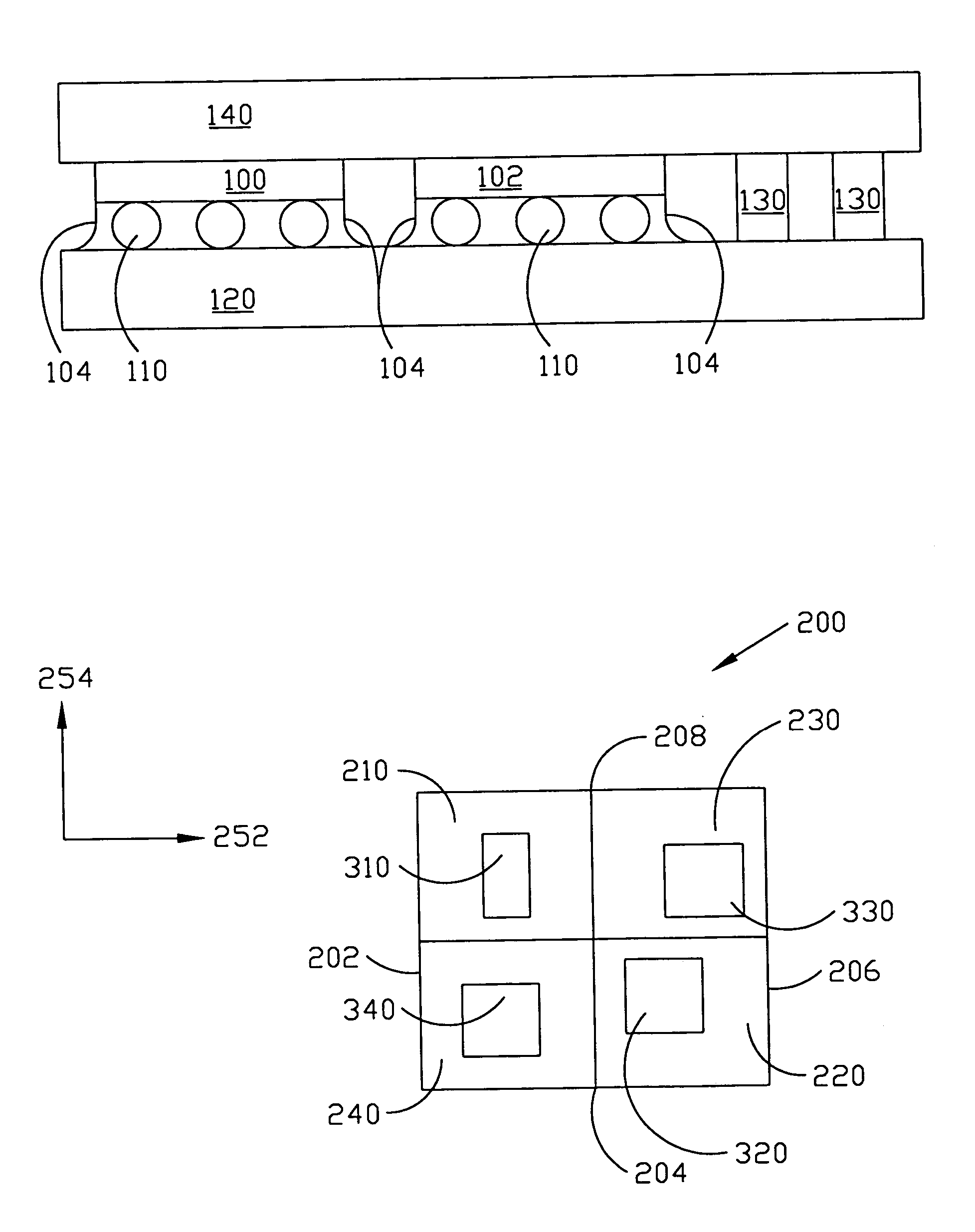 Integrated circuit package with a balanced-part structure