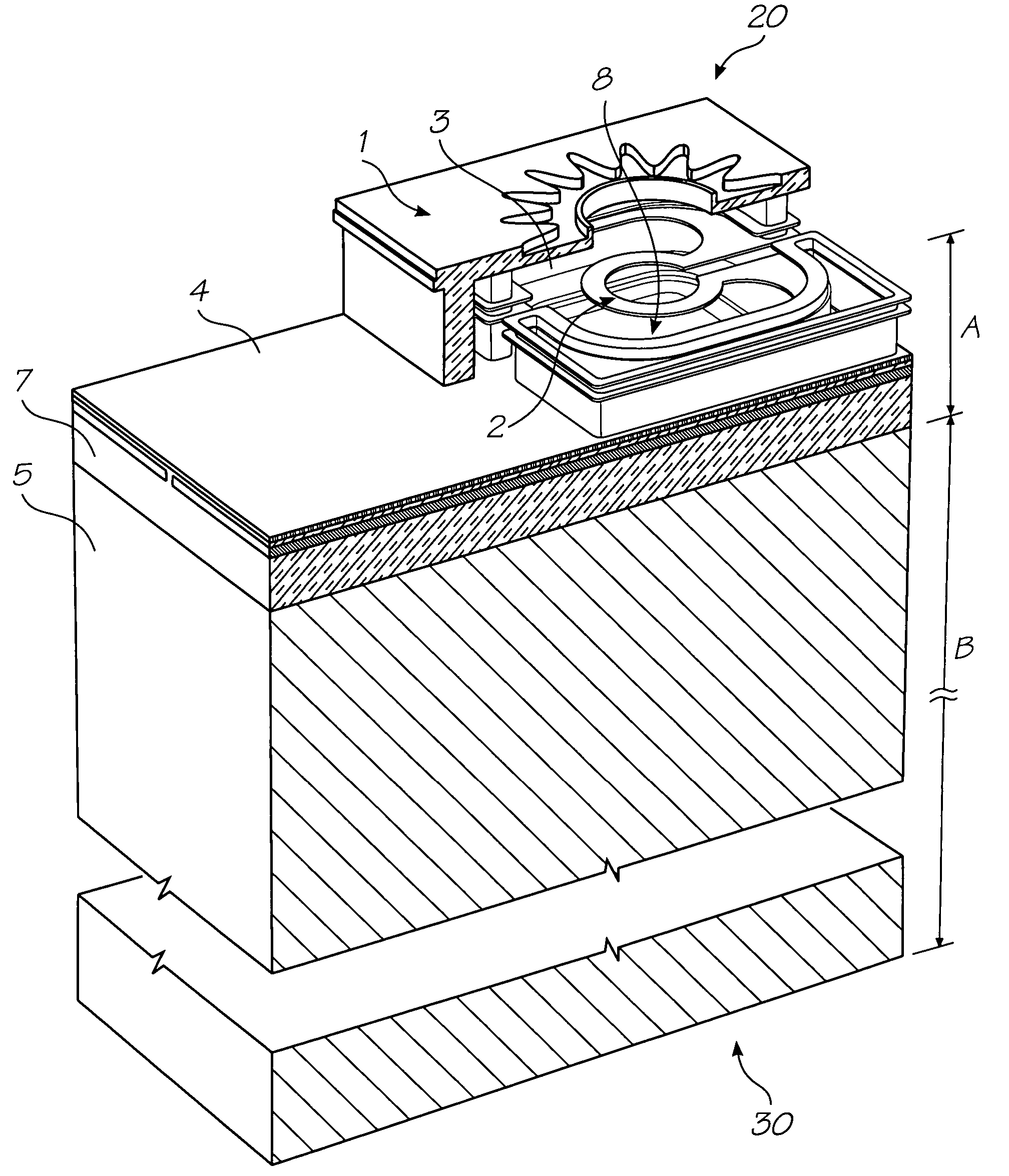 Method of modifying an etched trench