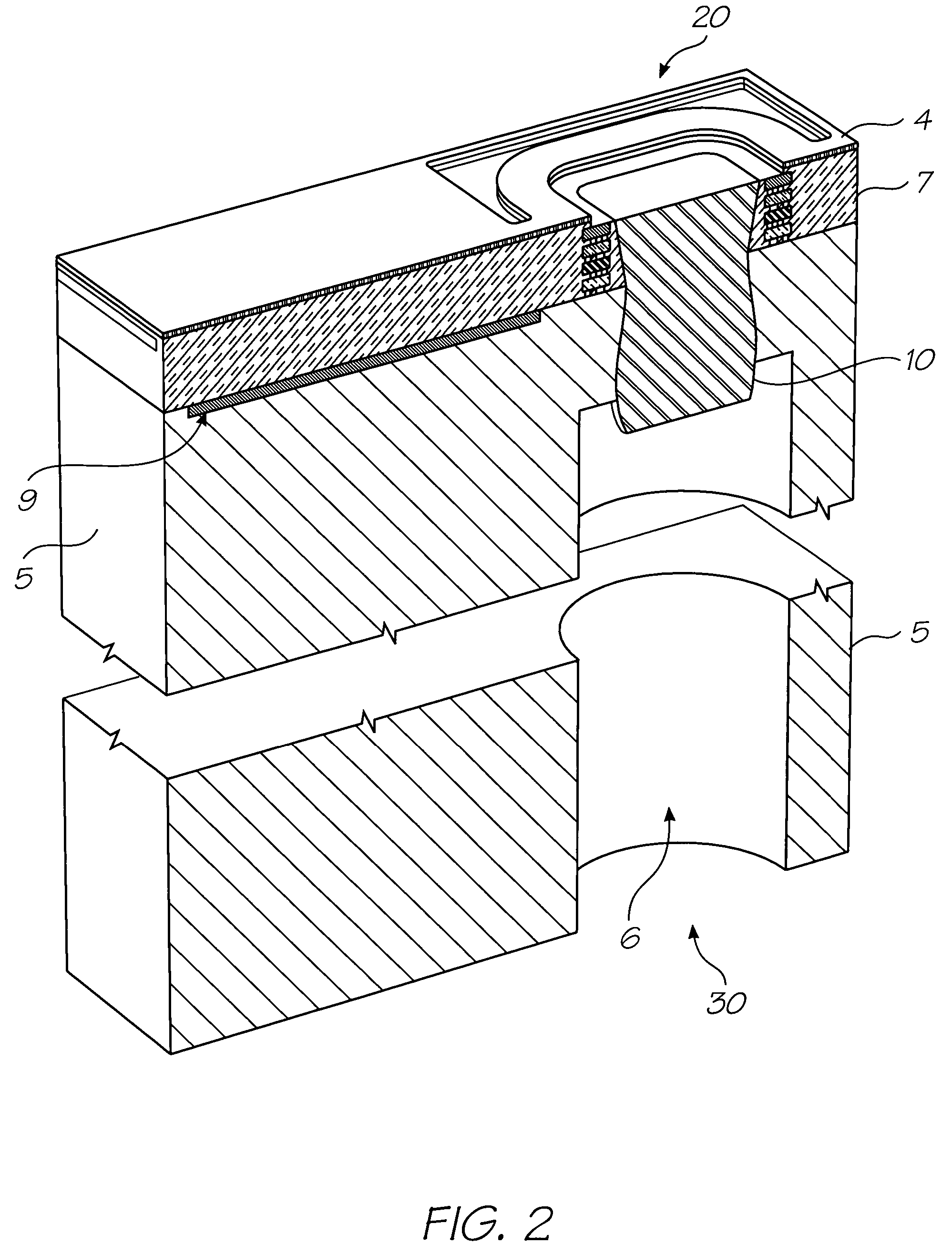 Method of modifying an etched trench