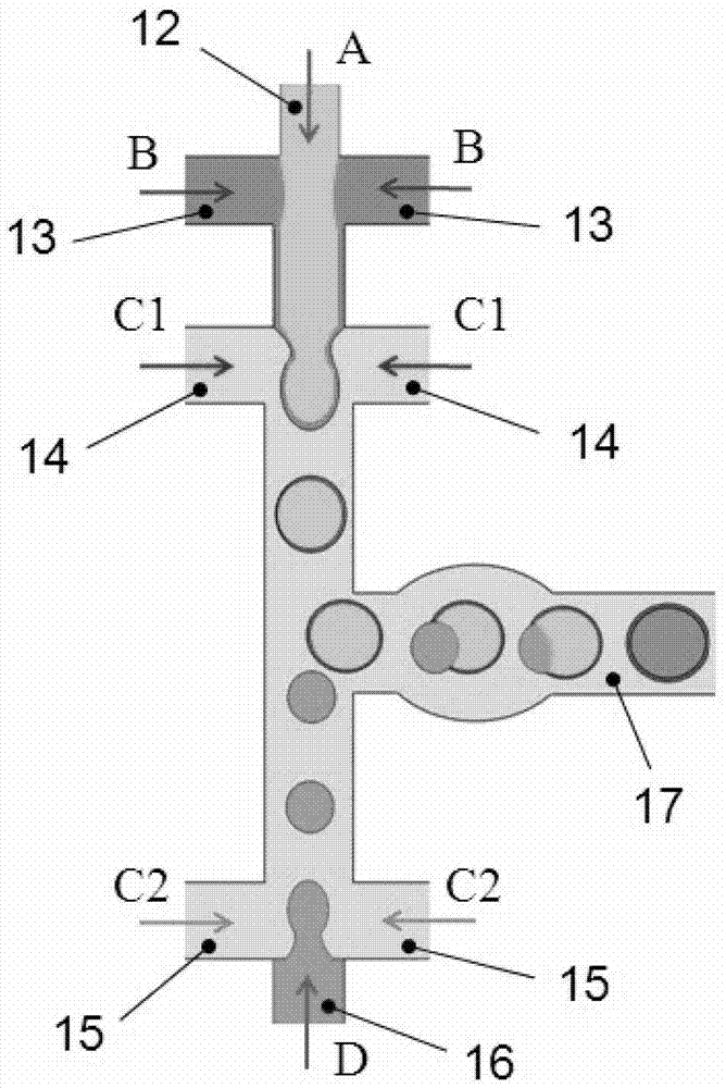 Method for initiating droplet fusion by liquid infiltration