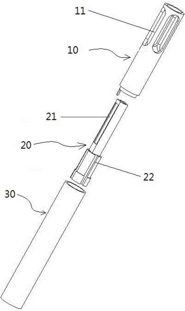 Packaging structure for mass point vibration velocity measurement sensor