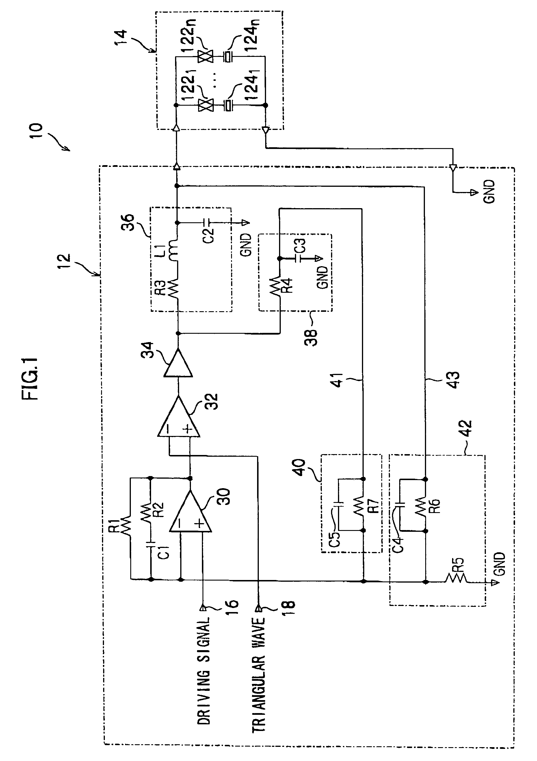Capacitive load driving circuit, droplet ejection device, droplet ejection unit and inkjet head driving circuit