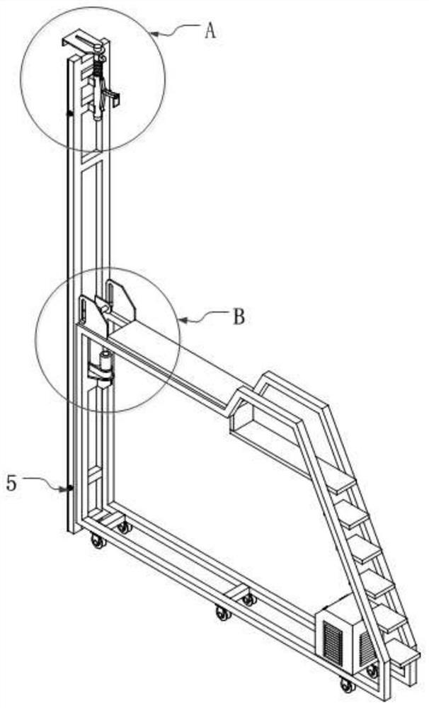 Coke oven checker brick installation device, mobile platform and construction method