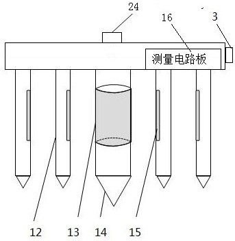 Hand-held acoustic automatic measurement device for seabed sediment sample profile