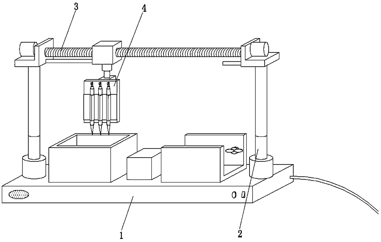 Novel pen hanging device