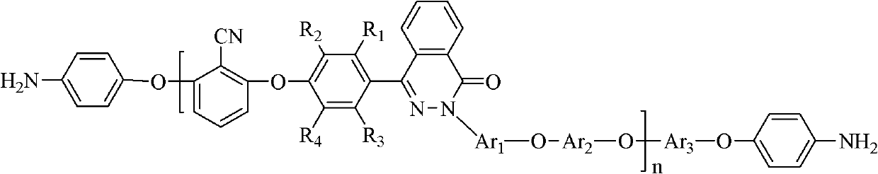 Phthalaznone-containing poly(aryl ether nitrile) end-capped with maleimide and preparation method thereof