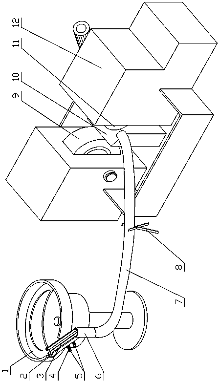 Gear grinding device with vibration feeding mechanism