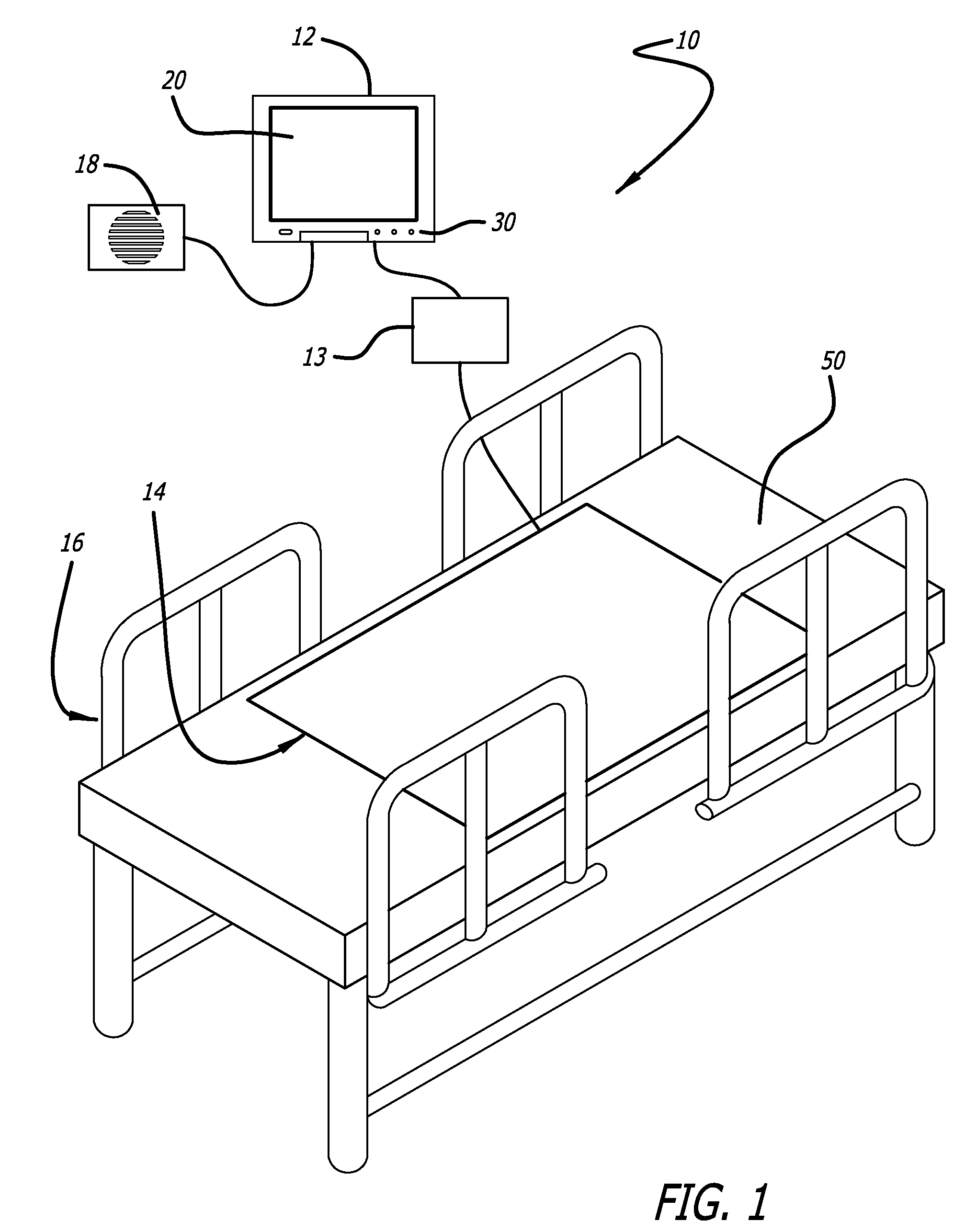 Bed exit and patient detection system