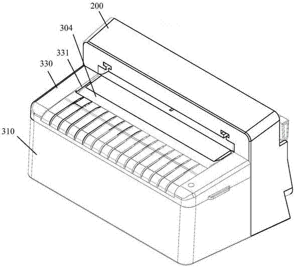 A non-powered water-filling linerless label printer