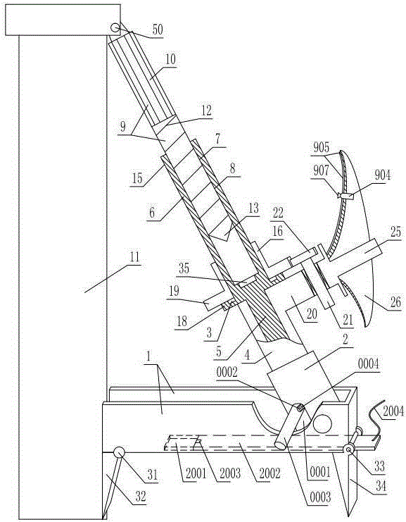 Electric pole inclination-preventive positioning device