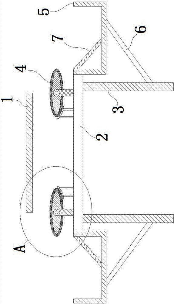 Dropping buffer collection structure device for material conveying belt