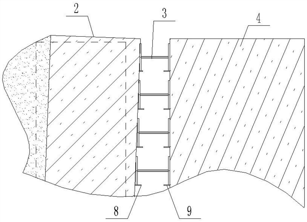 Applicable to the treatment method of subgrade slope body collapse