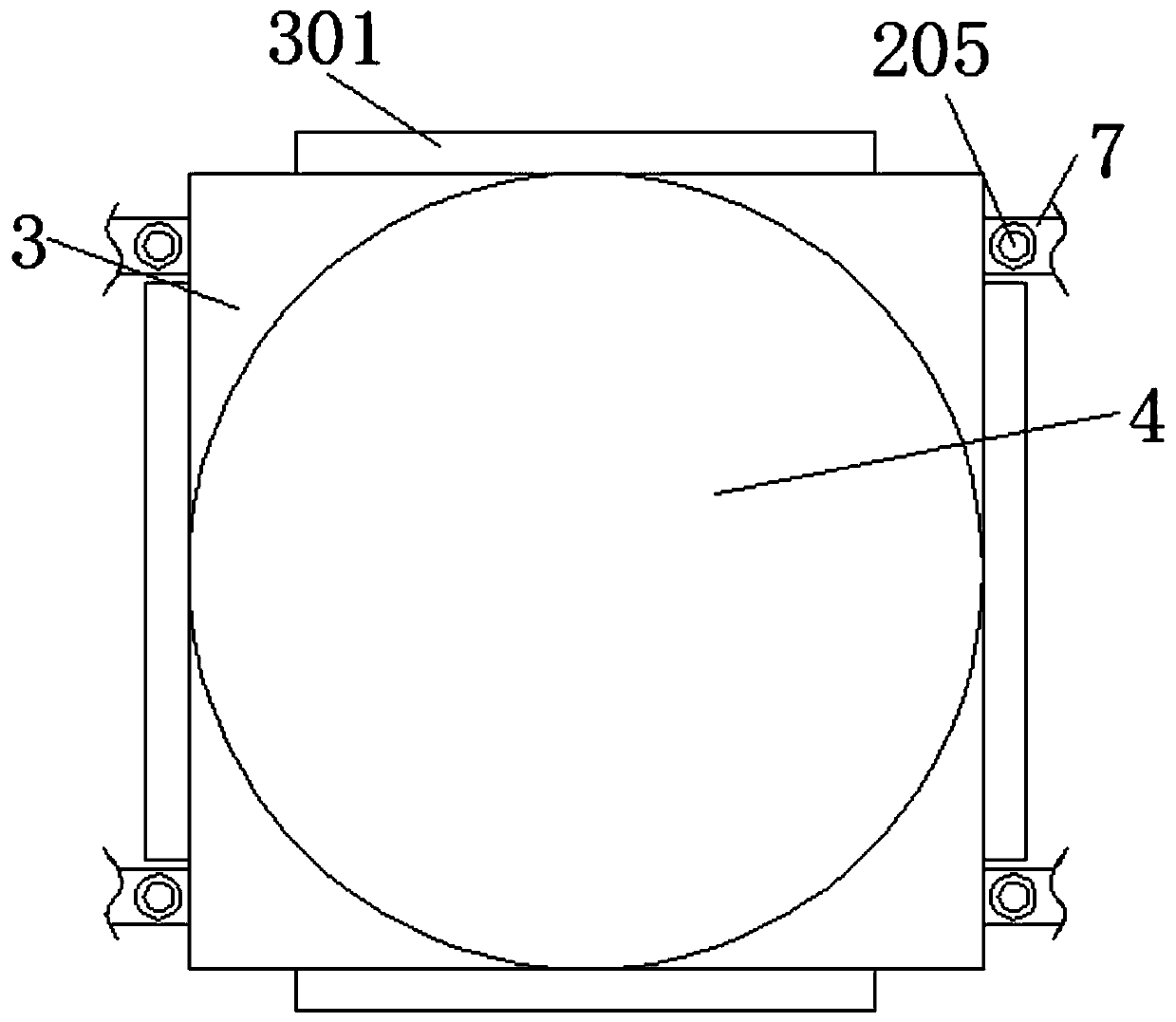 Intelligent parking device elevator with rotating disc